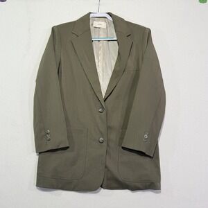 CLUTCH‎ Men's Classic Single Breasted Blazer Olive Green Size 36